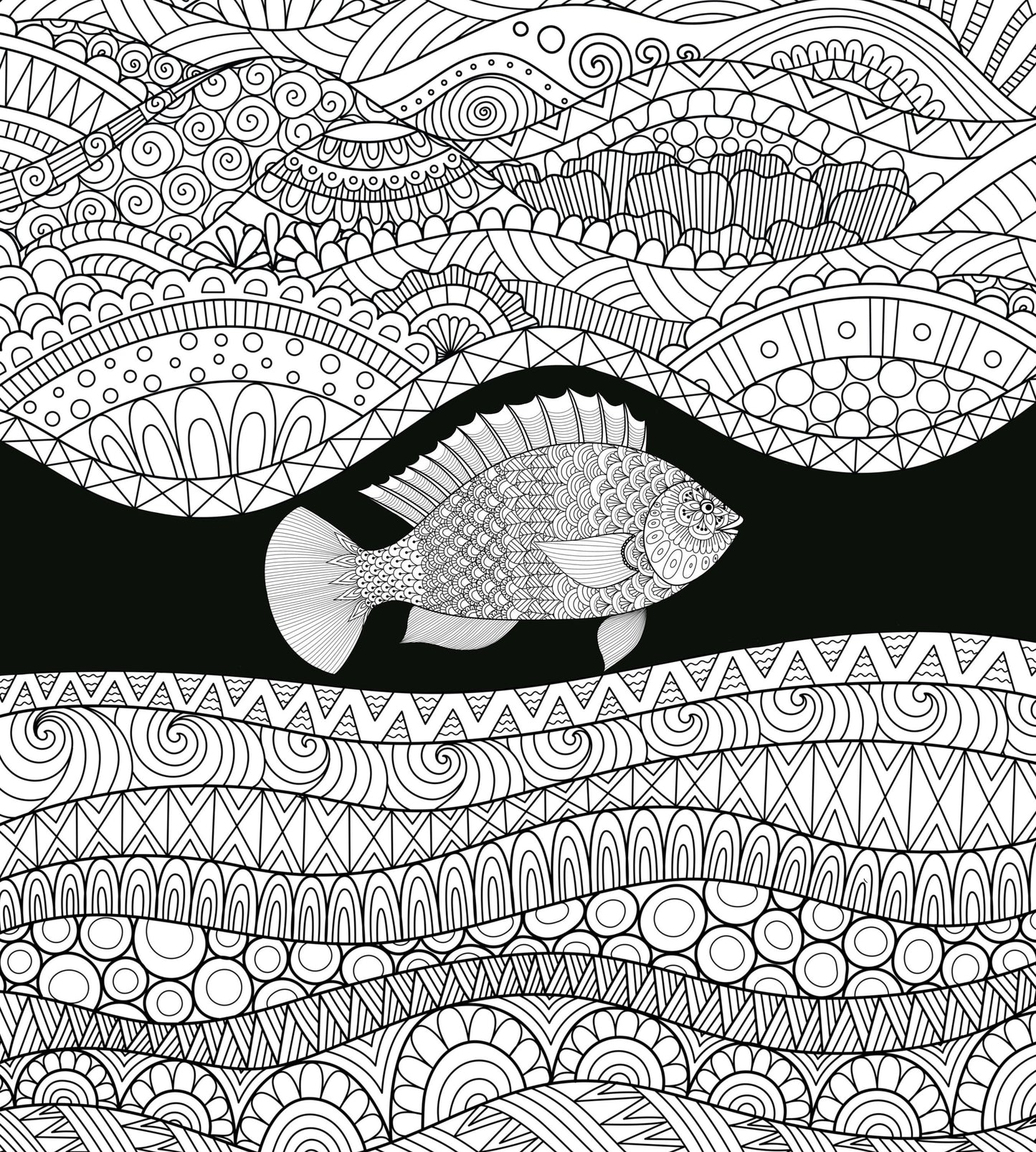 Ocean Depths – A Chill Coloring Voyage