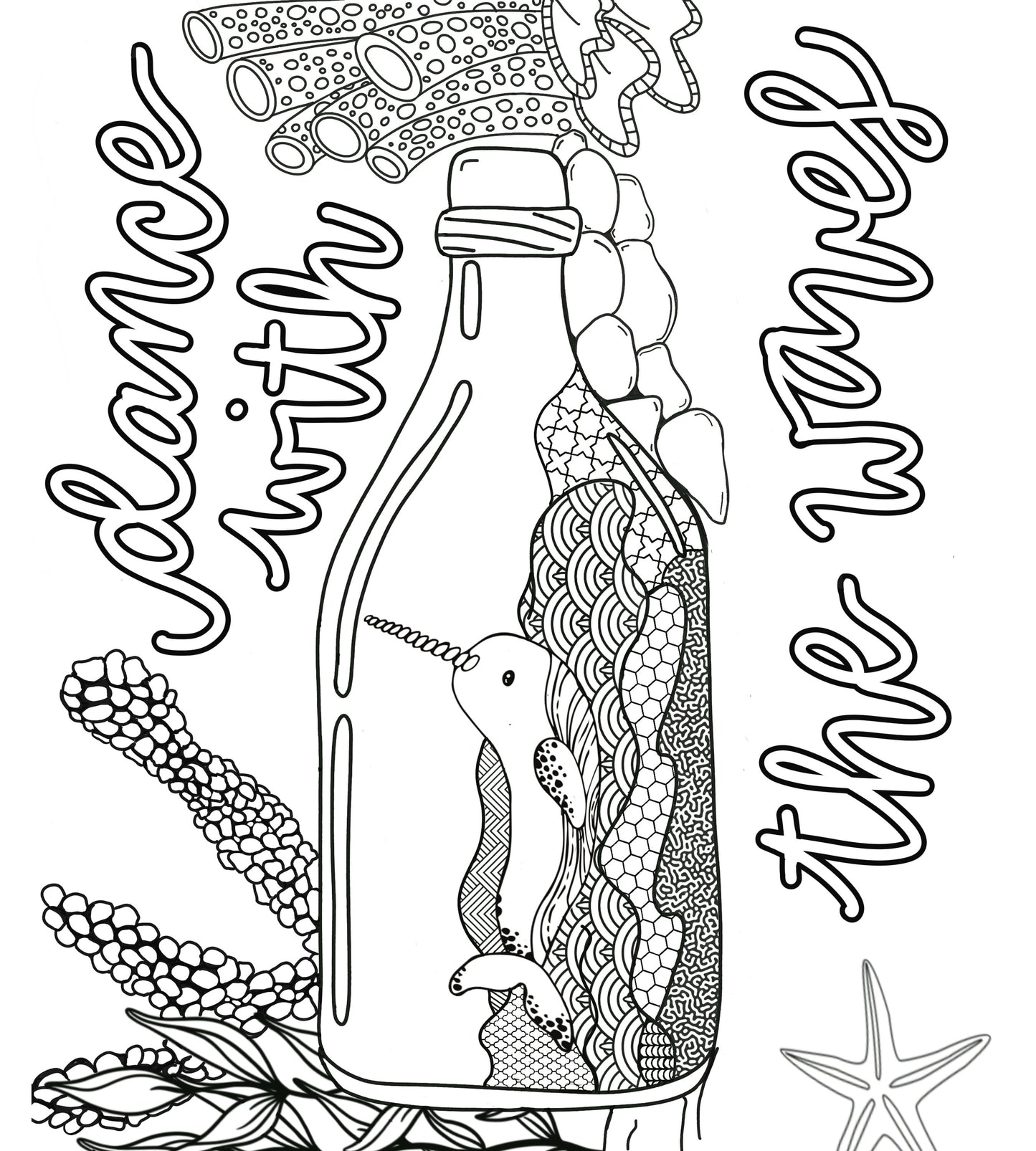 Ocean Depths – A Chill Coloring Voyage