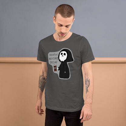 Death Before Decaf Tee – Caffeine Core