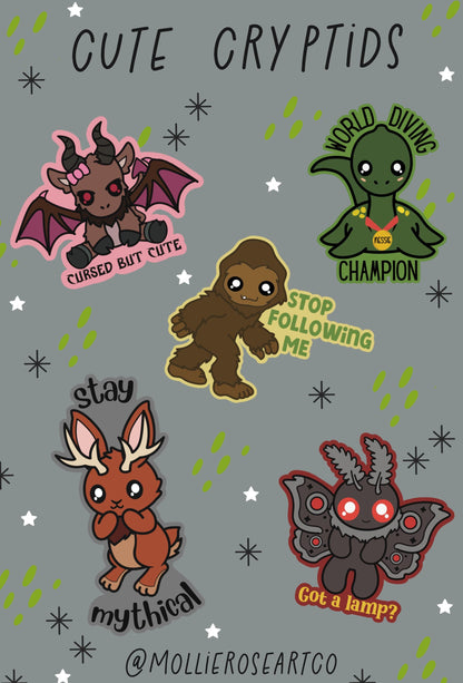 Cryptid Cuties – Paranormal but Precious  sheetsticker