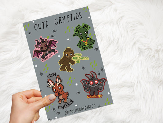 Cryptid Cuties – Paranormal but Precious  sheetsticker