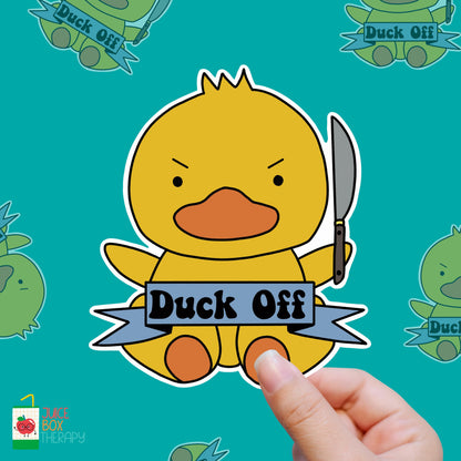 Duck Off – Fowl Language vinyl sticker