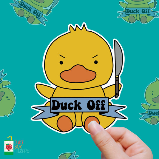 Duck Off – Fowl Language vinyl sticker