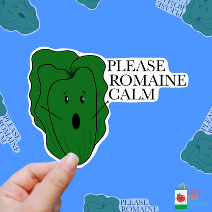 Romaine Calm – Lettuce Not Panic vinyl sticker