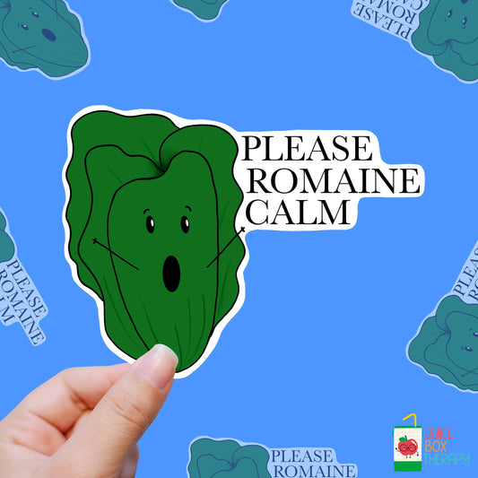 Romaine Calm – Lettuce Not Panic vinyl sticker
