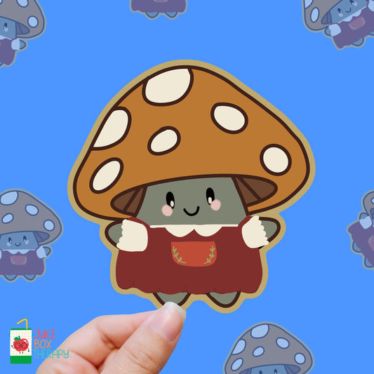 Sweet Girl Shroom – Cottagecore Cutie vinyl sticker