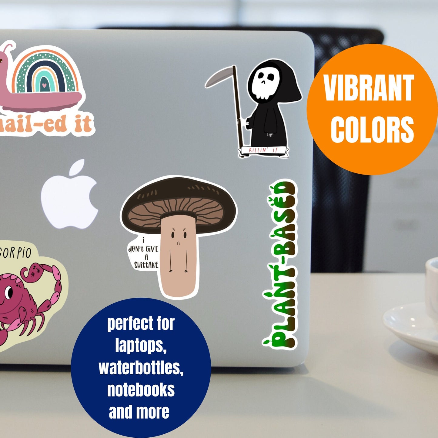 Grim But Make It Cute vinyl sticker