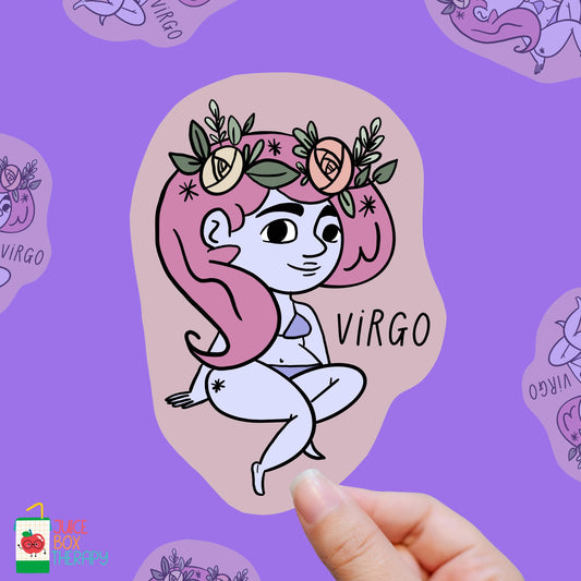 Virgo – Micromanaging the Moon vinyl sticker