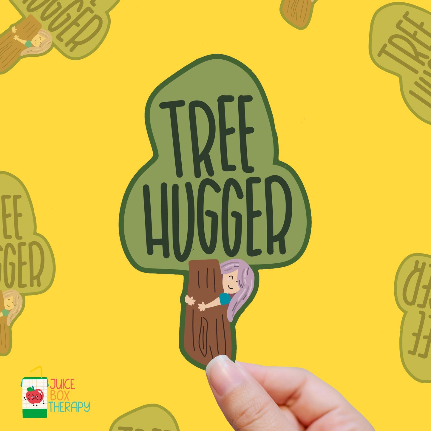 Tree Hugger – Certified Sap Lover vinyl sticker