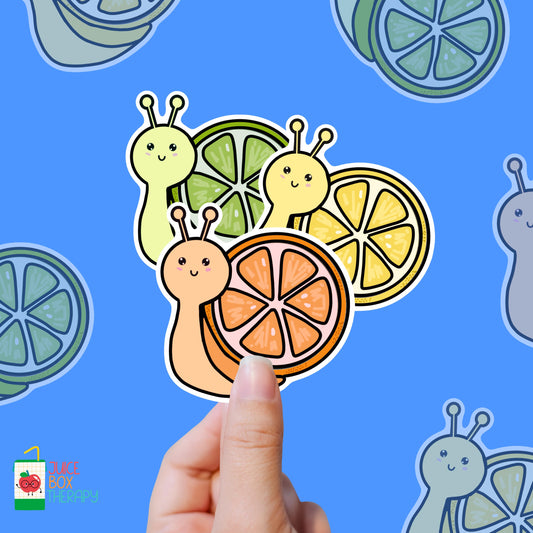 Fruit Snail – Slow & Juicy vinyl sticker