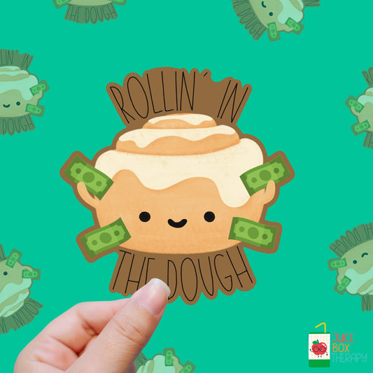 Rollin’ in the Dough – Bread Bougie vinyl sticker