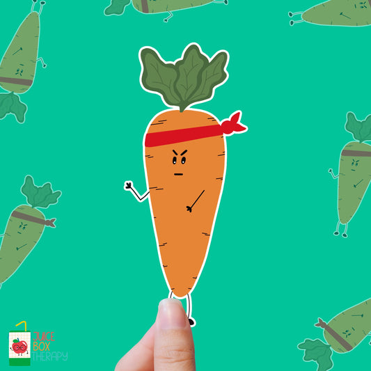 Carrot-e Kid – Chop Like a Veggie vinyl sticker