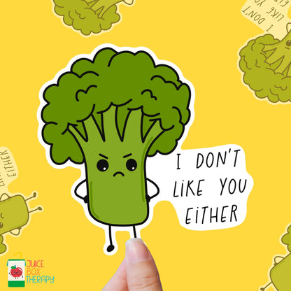 Broccoli Babe – Crunchy Veggie Sass vinyl sticker