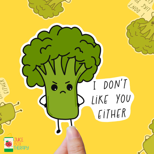 Broccoli Babe – Crunchy Veggie Sass vinyl sticker