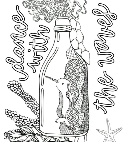 Ocean Depths – A Chill Coloring Voyage