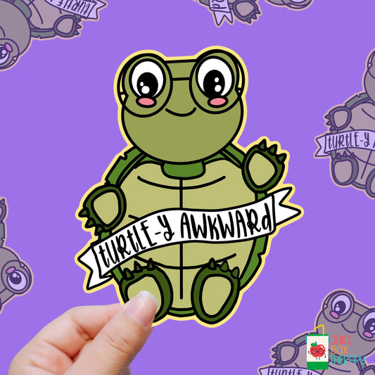 Turtle-y Awkward – Shell Yeah vinyl sticker